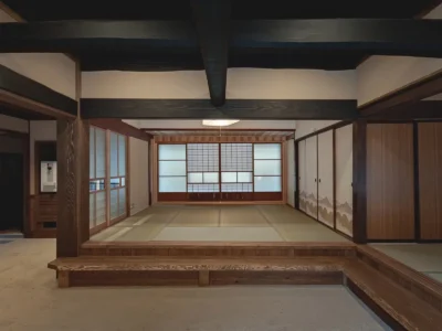Doma and tatami area in EISA Miyama Kyoto
