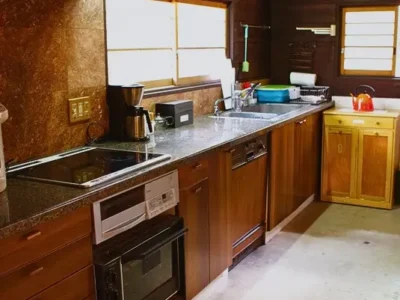 Kitchen in a traditional house in Miyama Kyoto