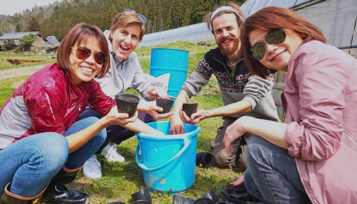 Organic farming experience with Michel in Miyama, Kyoto